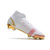 Nike Mercurial Superfly VIII Elite DF FG Blanco Rosado Rojo